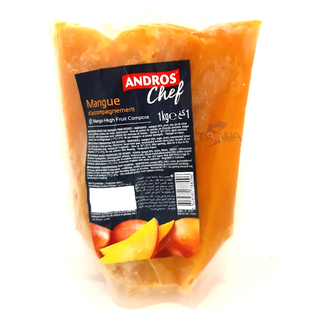 Andros Frozen Fruit Compote Mango 1 Kg