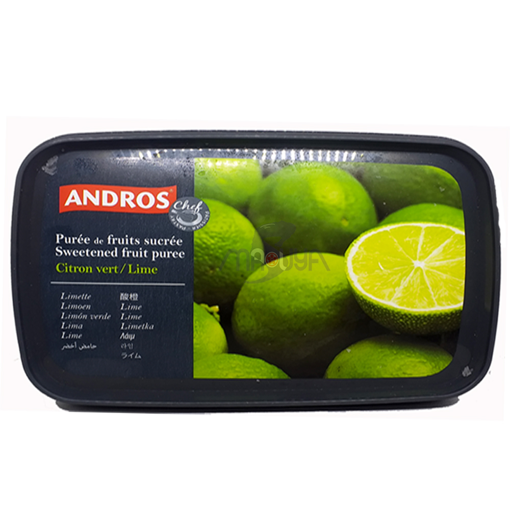Andros Frozen Sweetened Lime Puree 1 Kg
