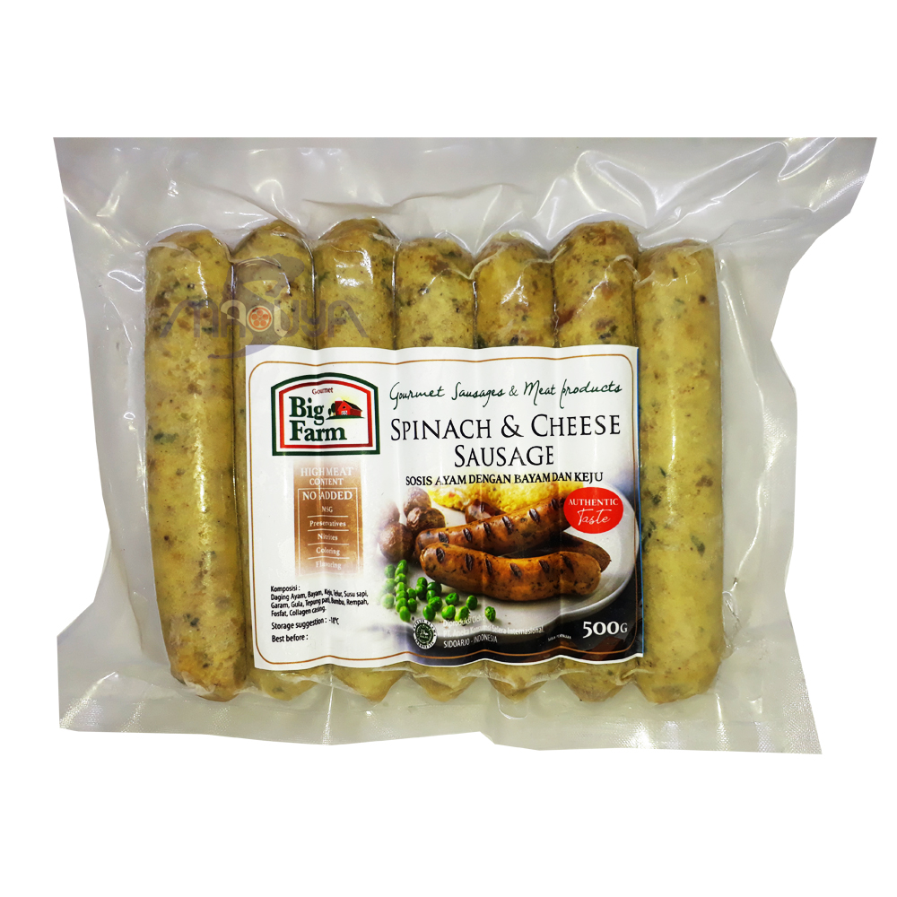 Big Farm Spinach & Cheese Sausage 500 gr