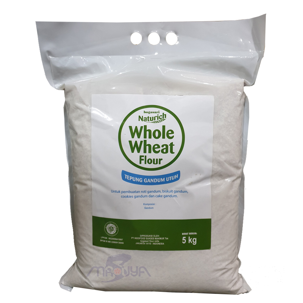 Bogasari Naturich Whole Wheat Flour 5 Kg