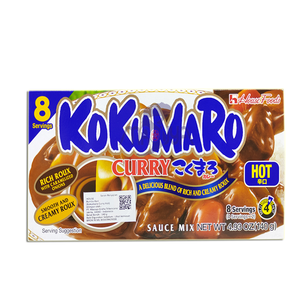 House Kokumaro Curry Hot 140 gr