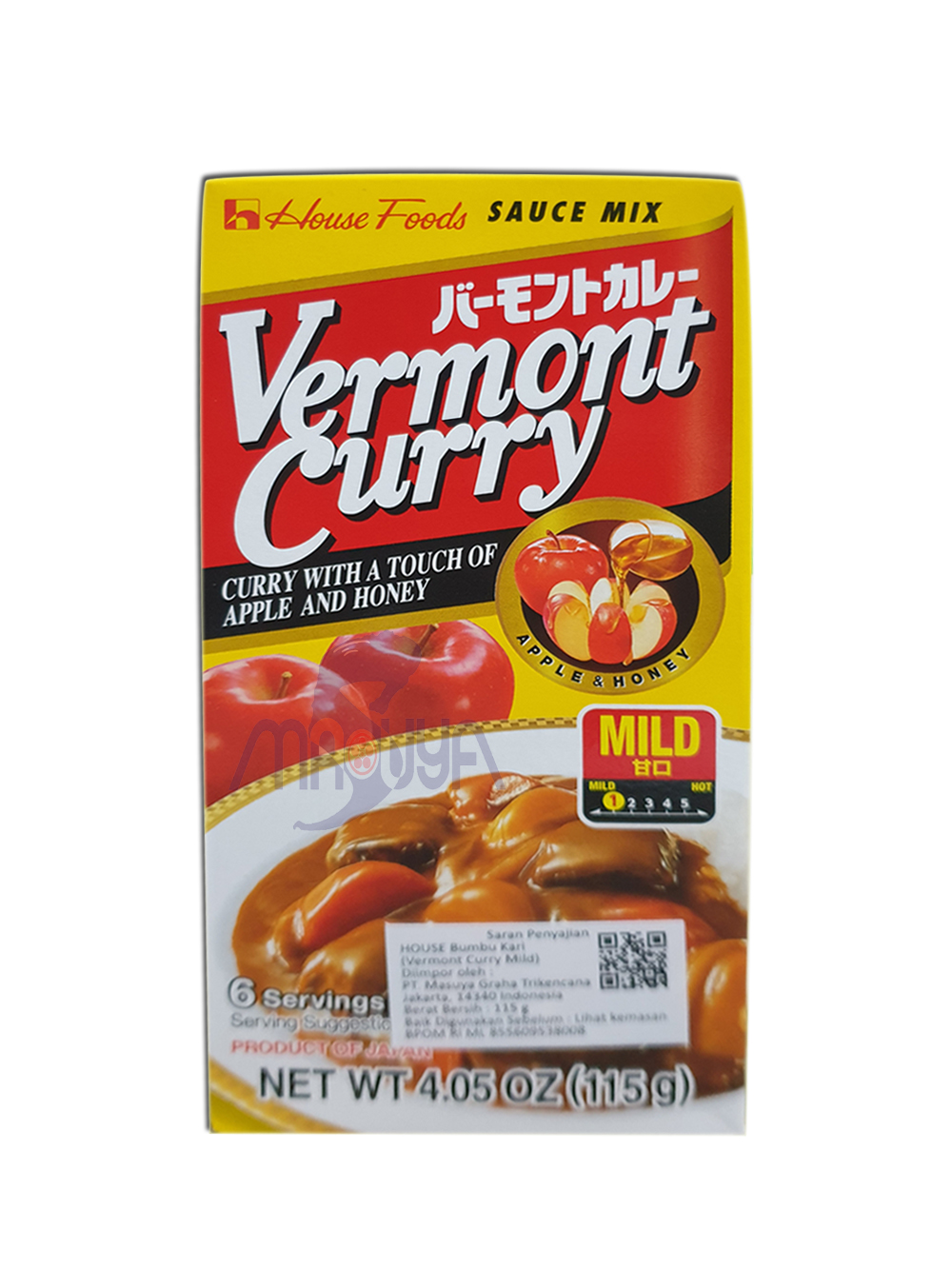 House Vermont Curry Mild 115 gr
