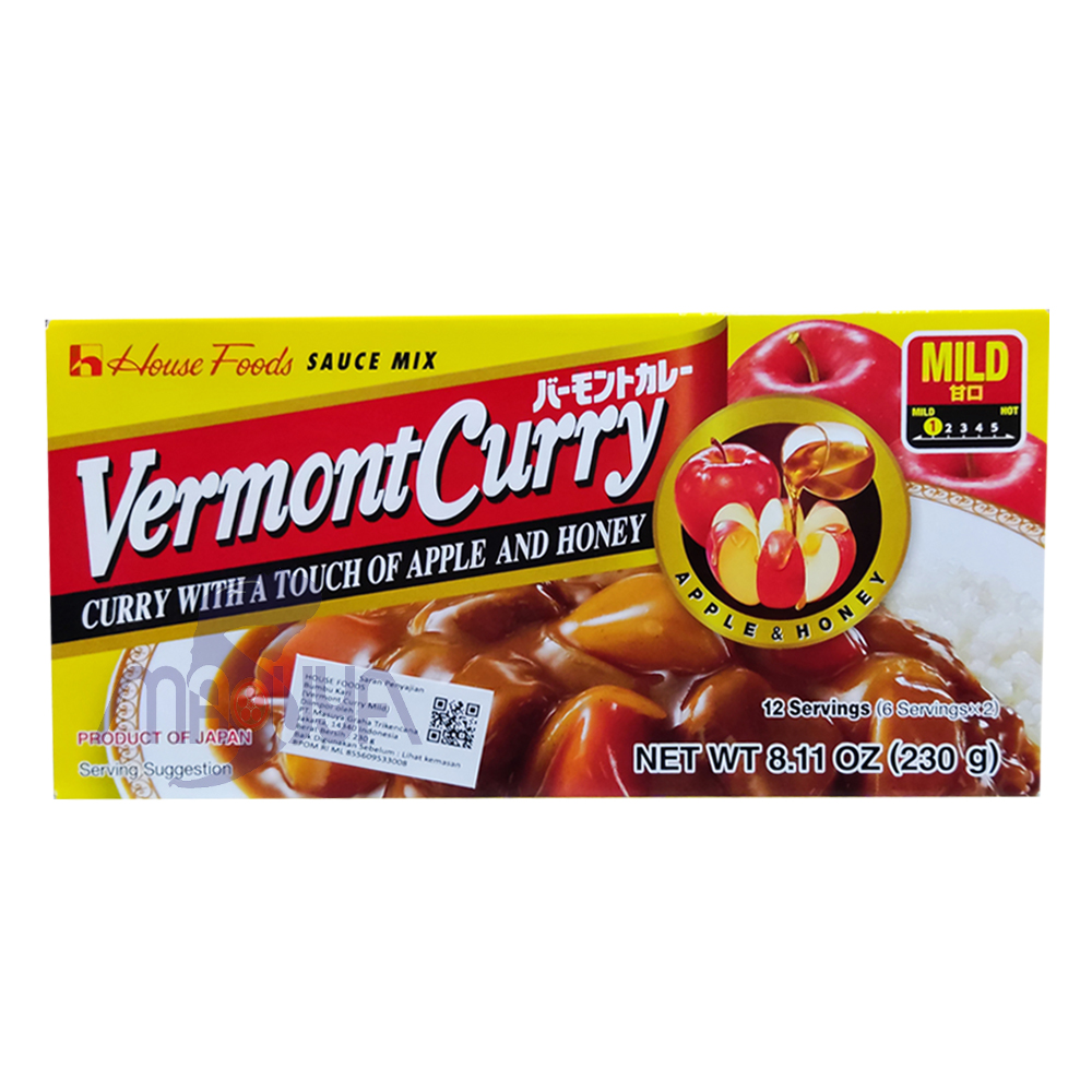 House Vermont Curry Mild 230 gr