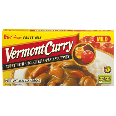 House Vermont Curry Mild 250gr