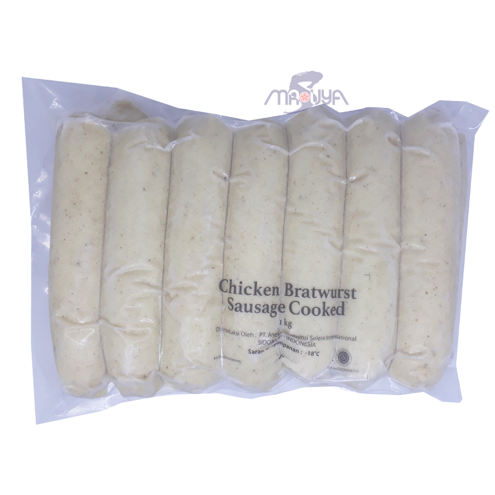 Kansas Chicken Bratwurst Cooked Sausage 1 Kg 