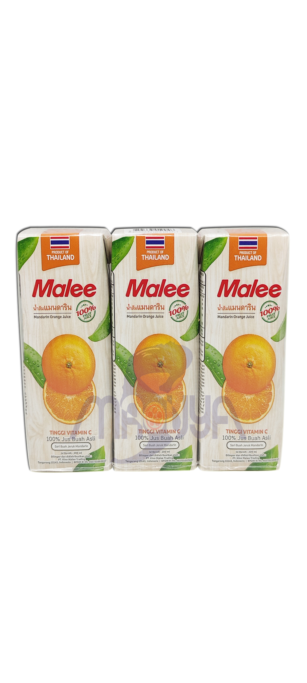 Malee 100% Mandarin Orange Juice 200 ml