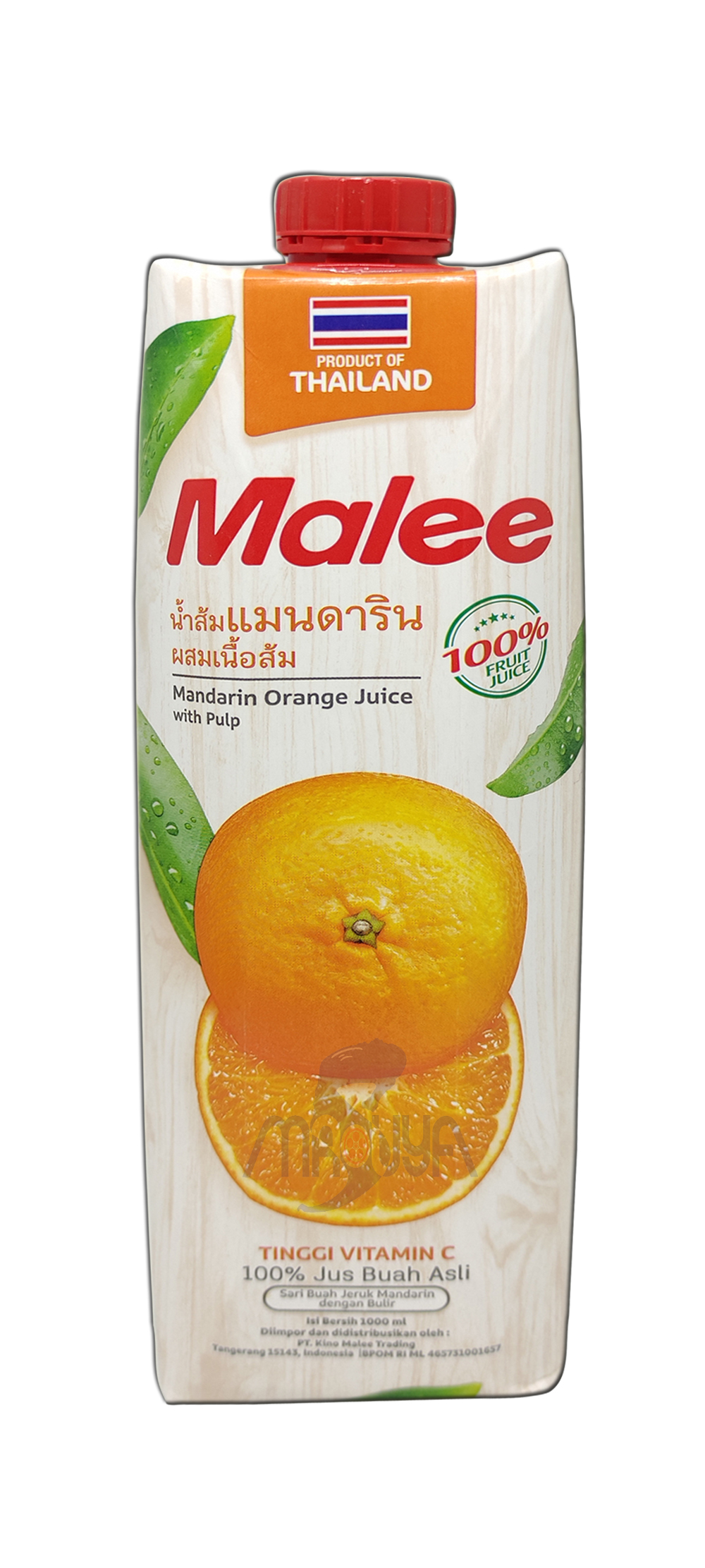 Malee 100% Mandarin Orange with Pulp 1000 ml