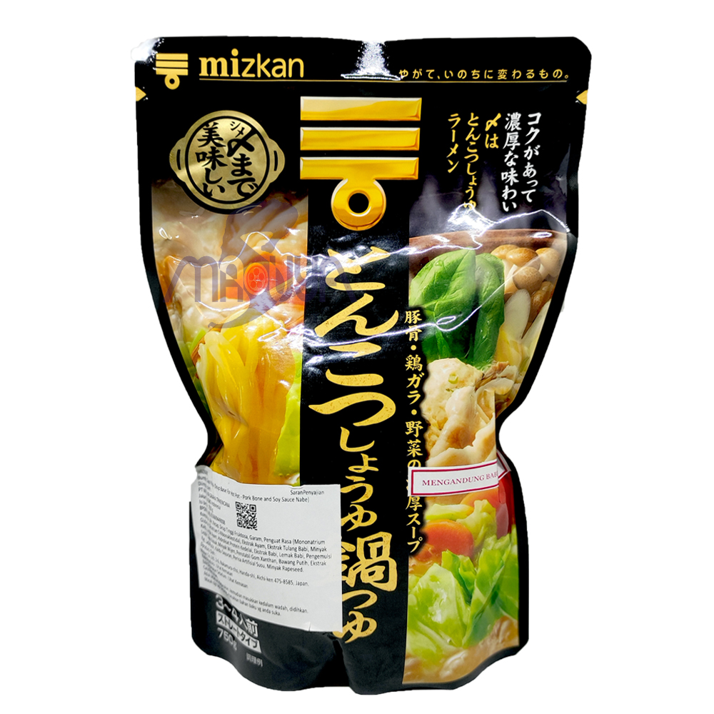 Mizkan Pork Bone and Soy Sauce Nabe Straight Type 750 gr