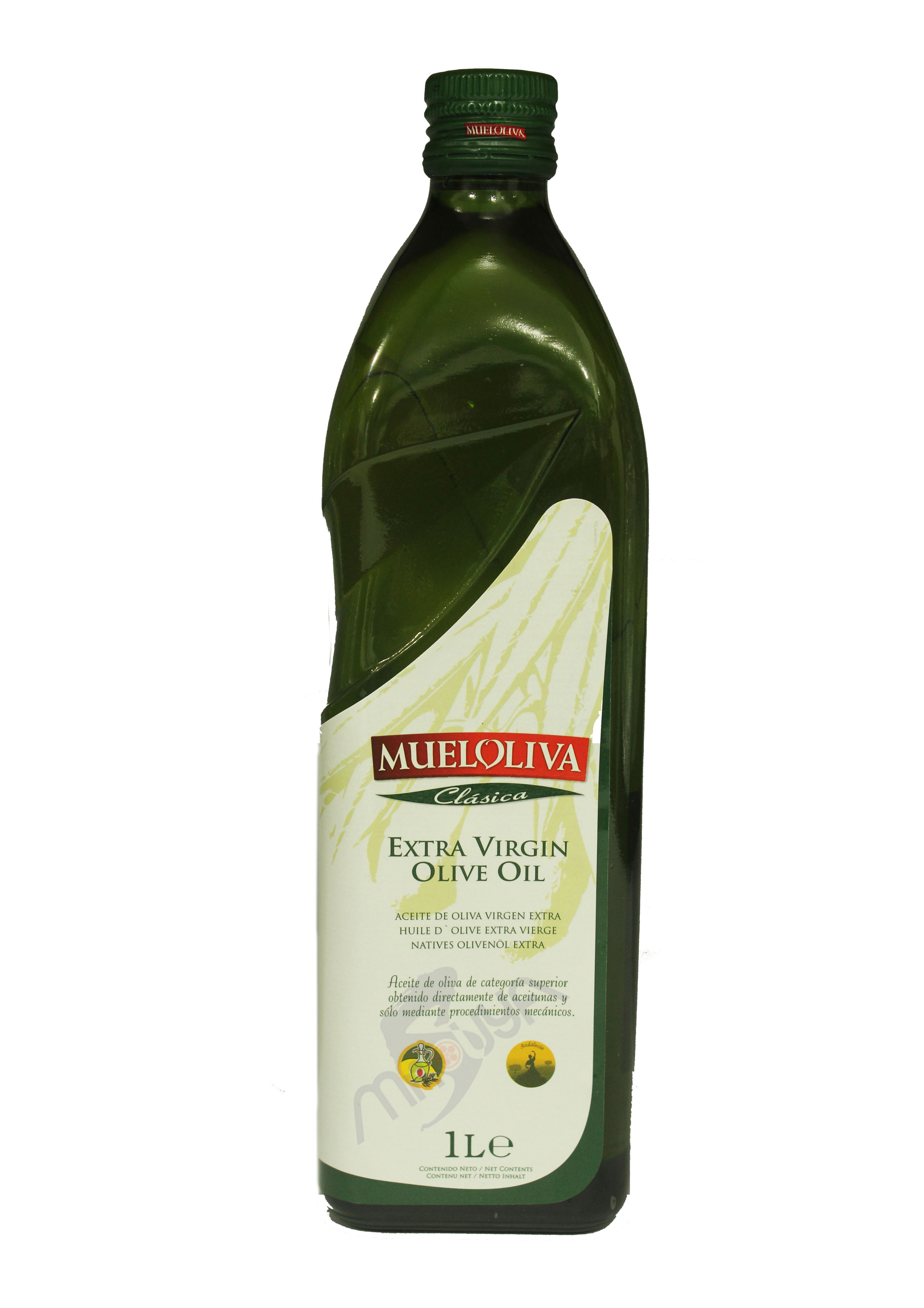 Mueloliva Extra Virgin Olive Oil Glass 1000 ml