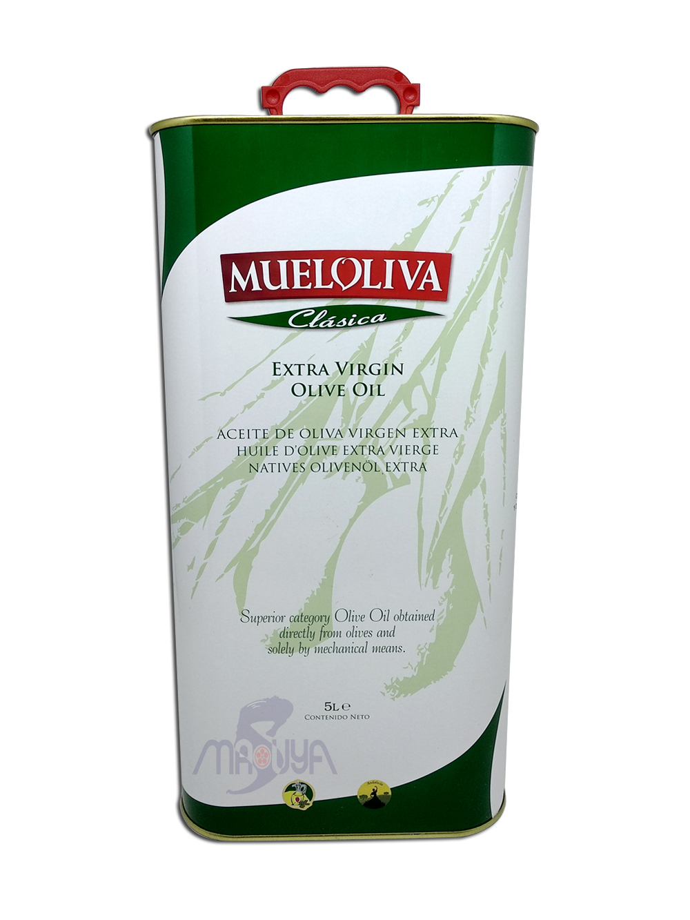 Mueloliva Extra Virgin Olive Oil Tin 5 Ltr