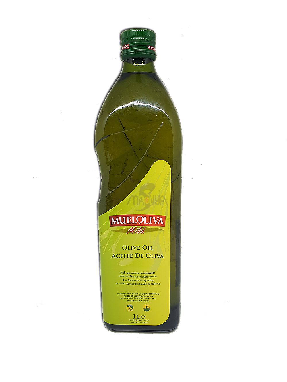 Mueloliva Pure Olive Oil Glass 1000 ml