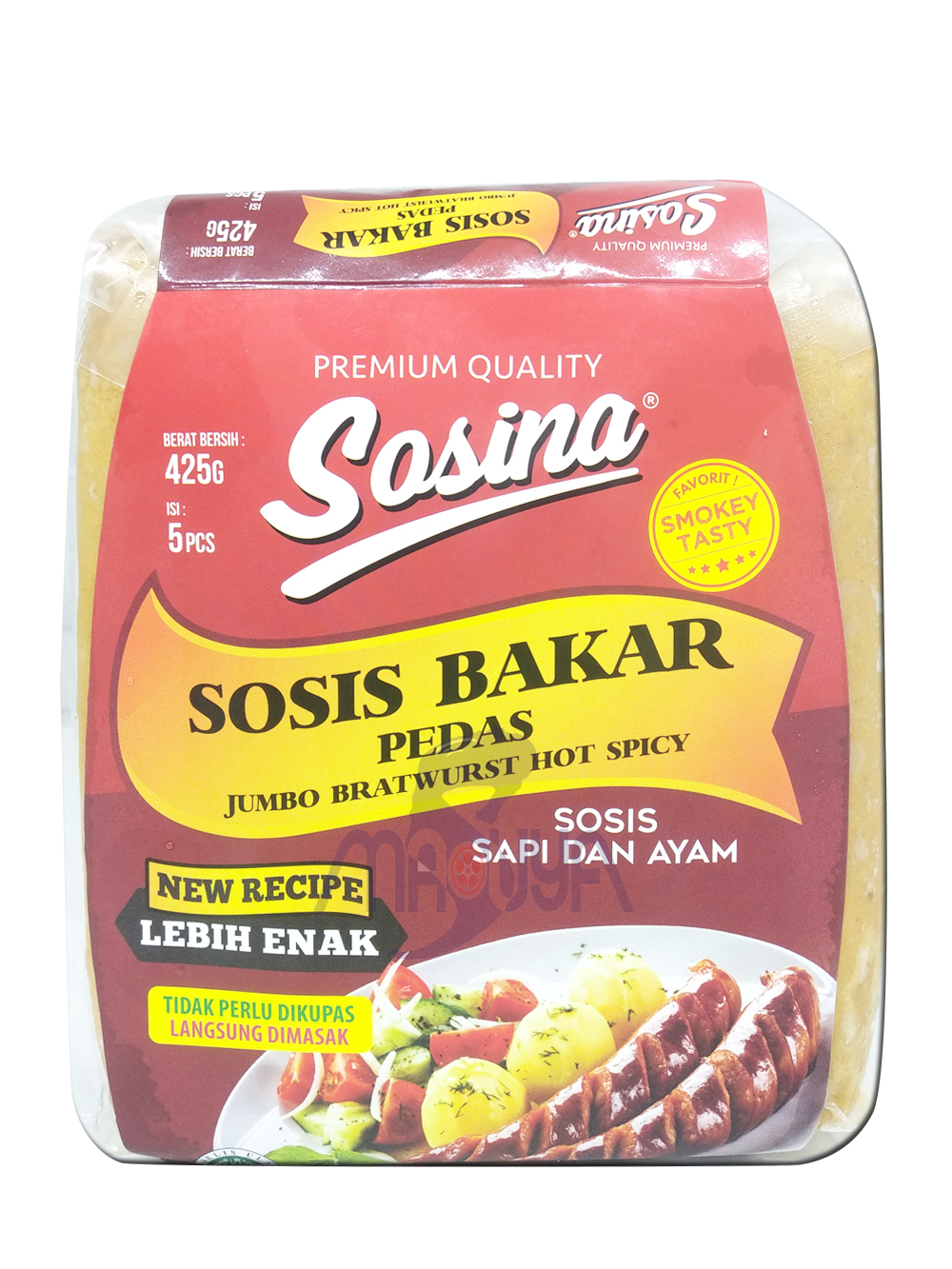 Sosina Sosis Bakar Pedas 425 gr